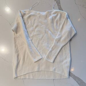 Anthropology Cream Women's boatneck Sweater